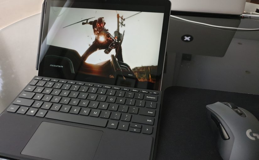Cyberpunk 2077 on Surface Go 2: RTX Online
